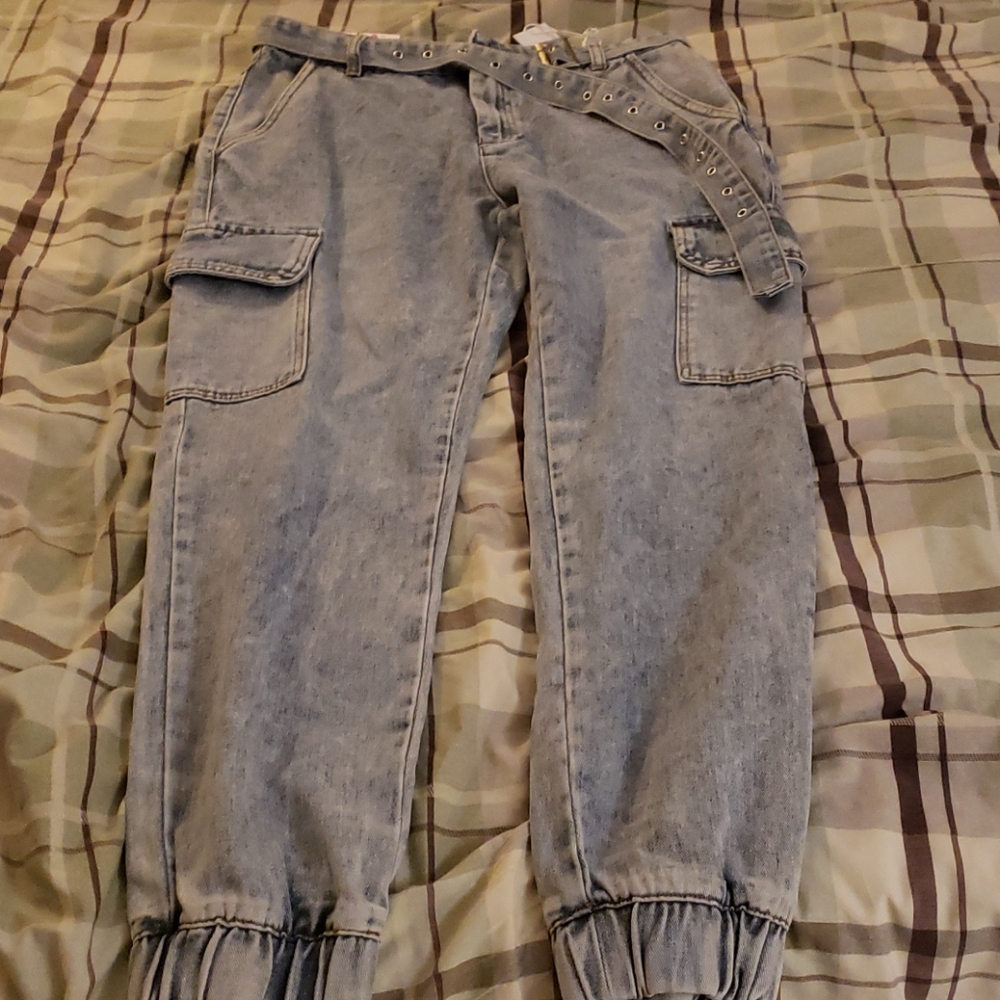 Jogger jeans - acid wash